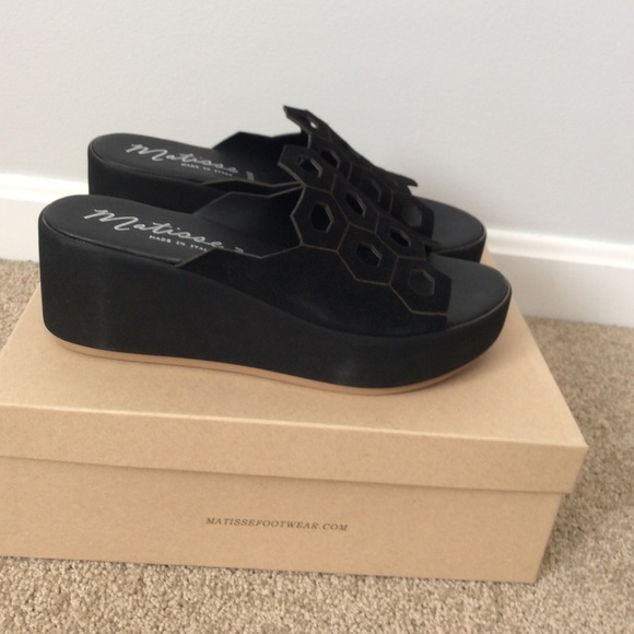 Matisse Leather Platform Wedge NEW - Picture 3 of 7